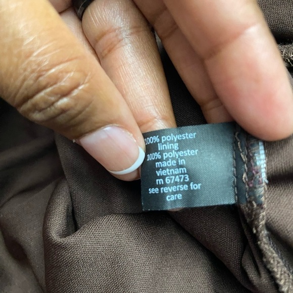 Lane Bryant Classy Brown Sleeveless Wide Leg Waist Tie With Belt Size 18 - Picture 11 of 12